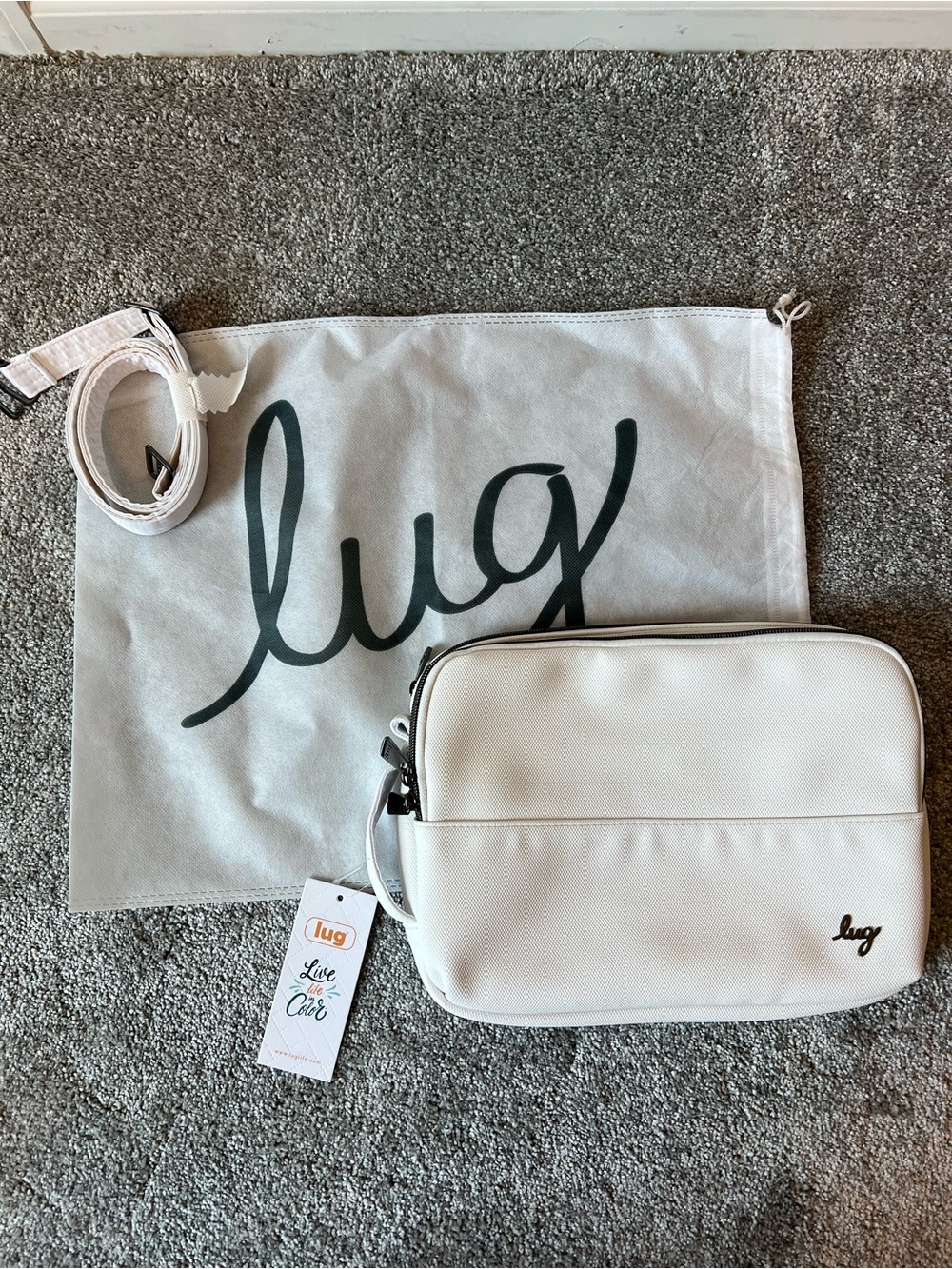 Lug Delta mini white vl Matt luxe NWT